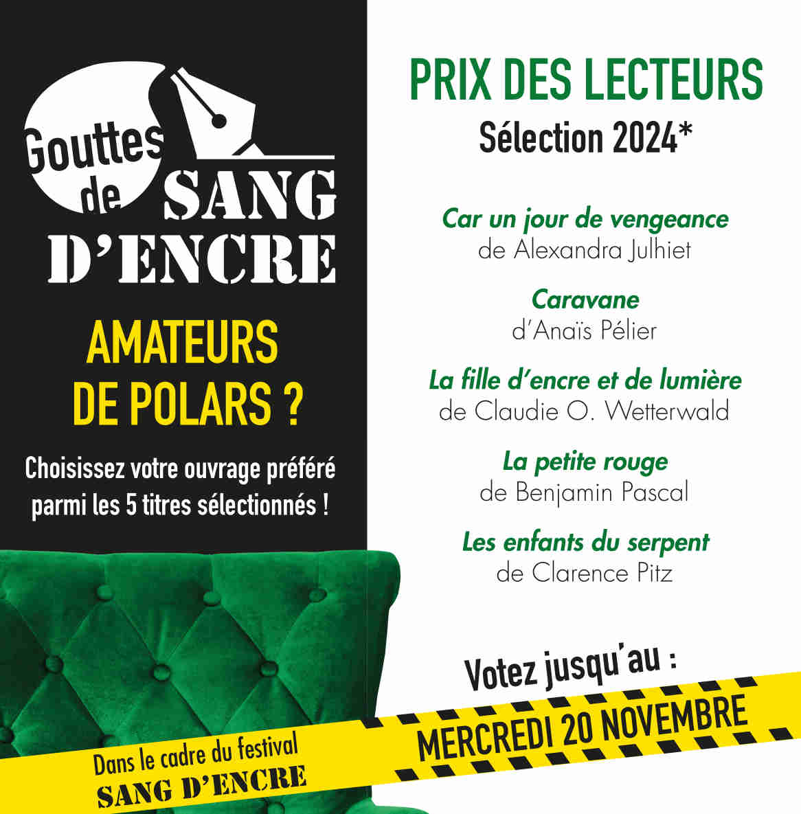 Prix des lecteurs Gouttes de Sang d'encre