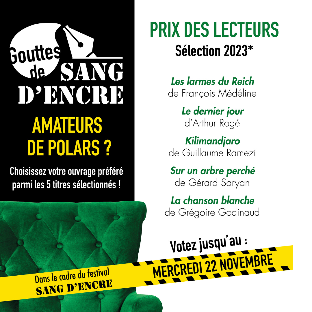 Affiche gouttes de sang d'encre