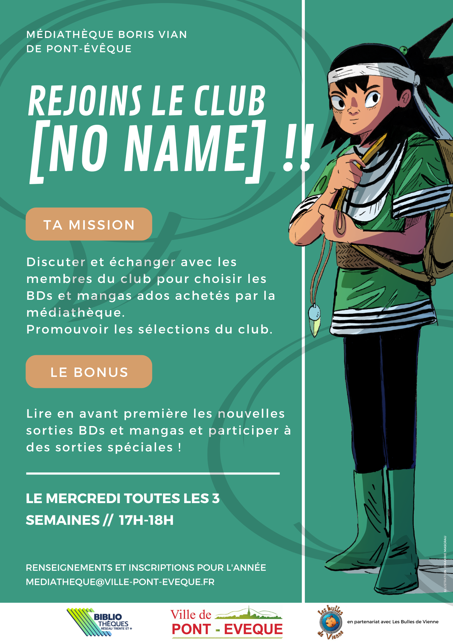 Affiche Club No Name de Pont-Evêque