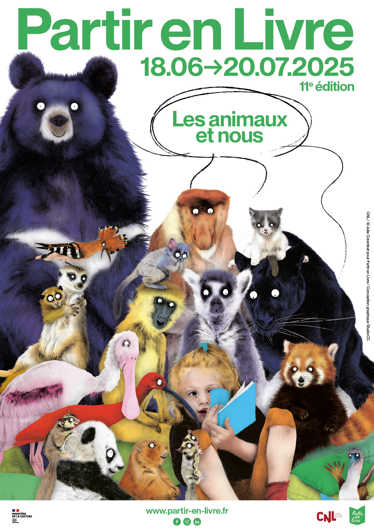 Affiche Partir en livre