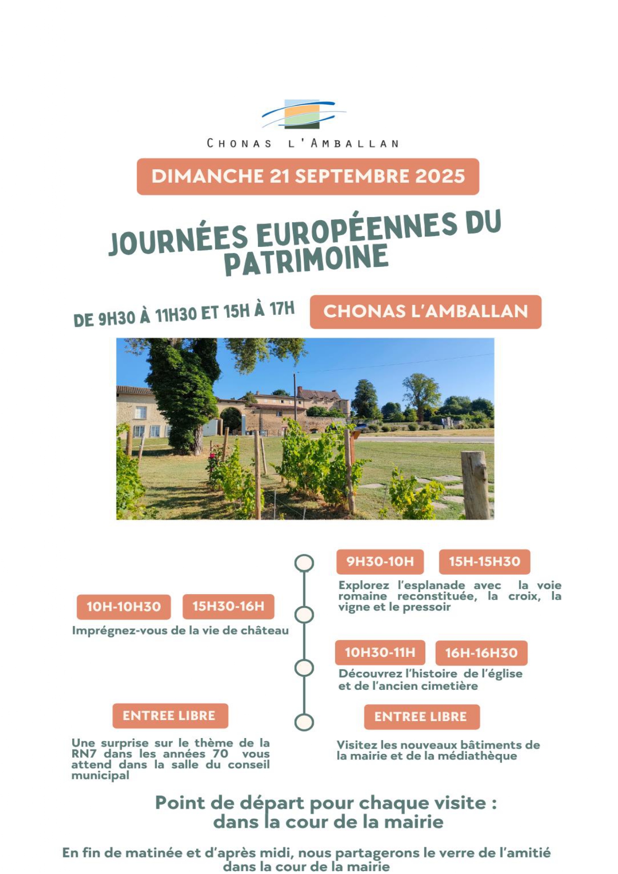 Afiiche de la ville Journée du Patrimoine