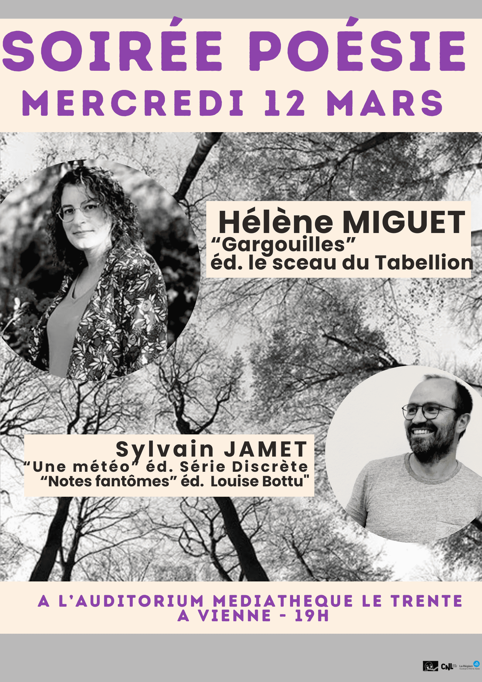 affiche soirée poésie