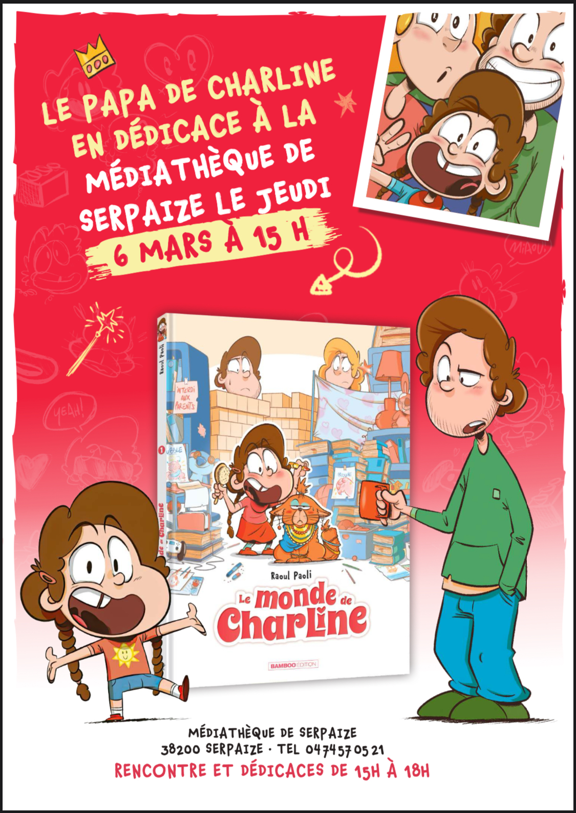 Affiche rencontre Raoul Paoli