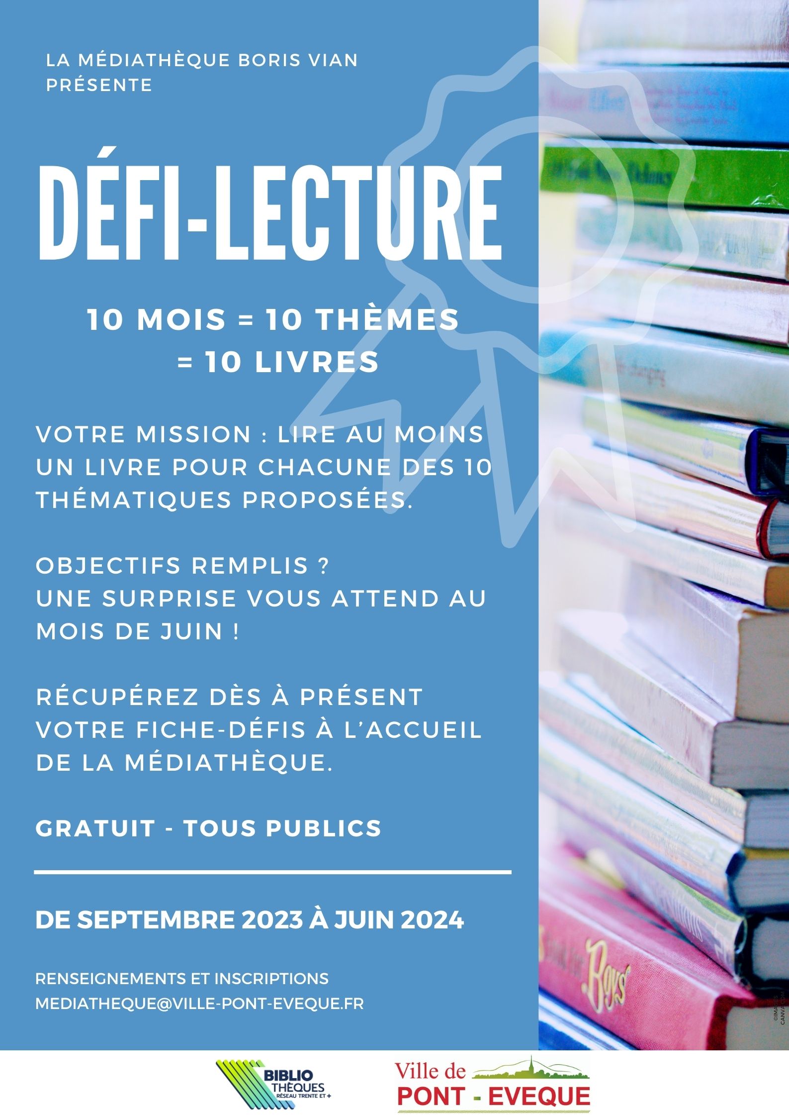 Affiche défi lecture