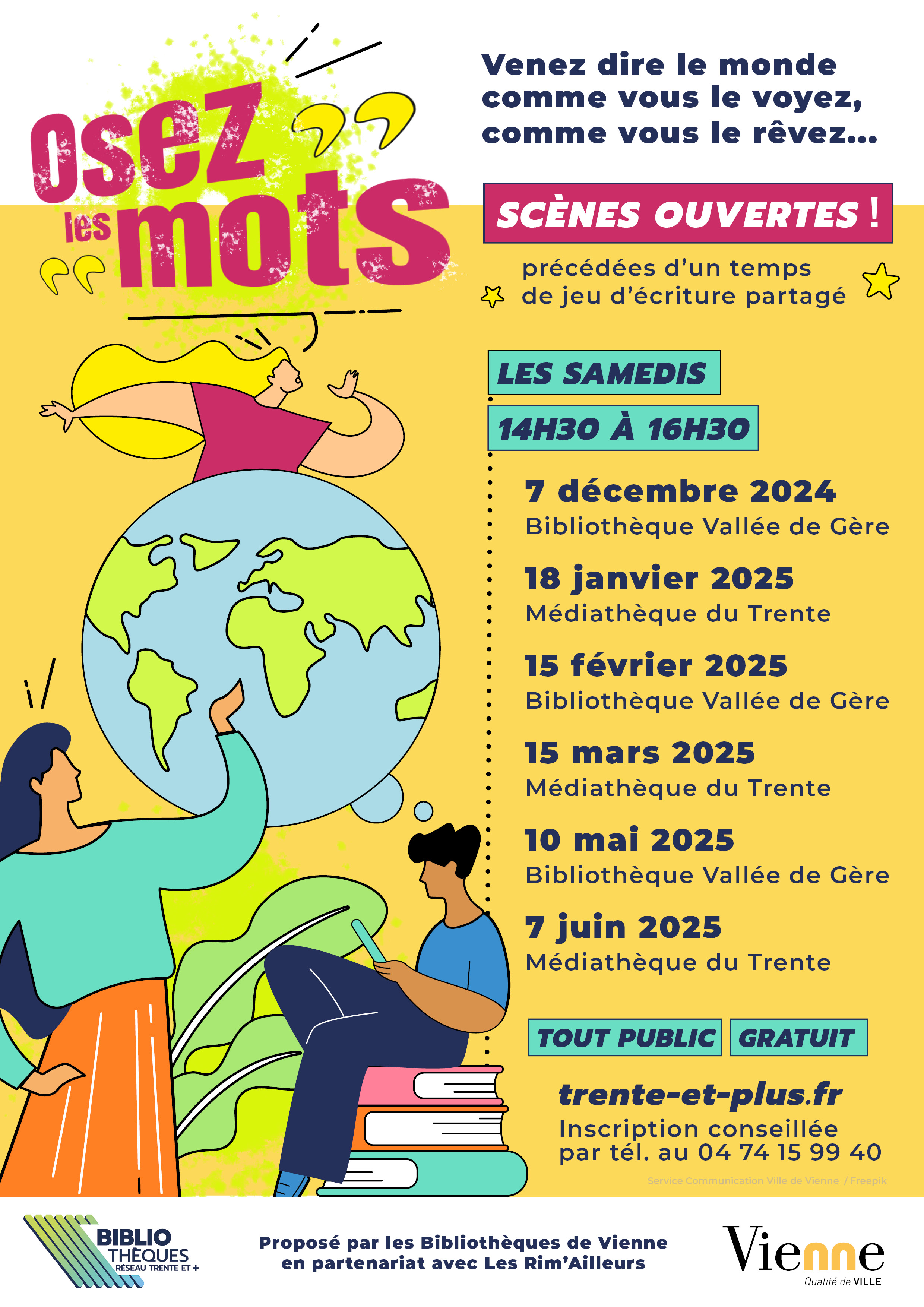 affiche évènement osez les mots