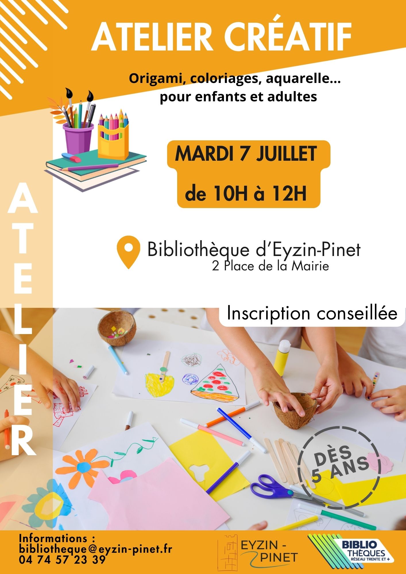 Affiche atelier créatif Eyzin