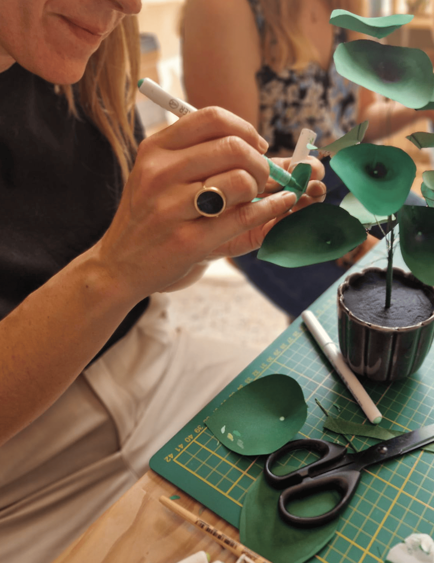 création de plante en papier