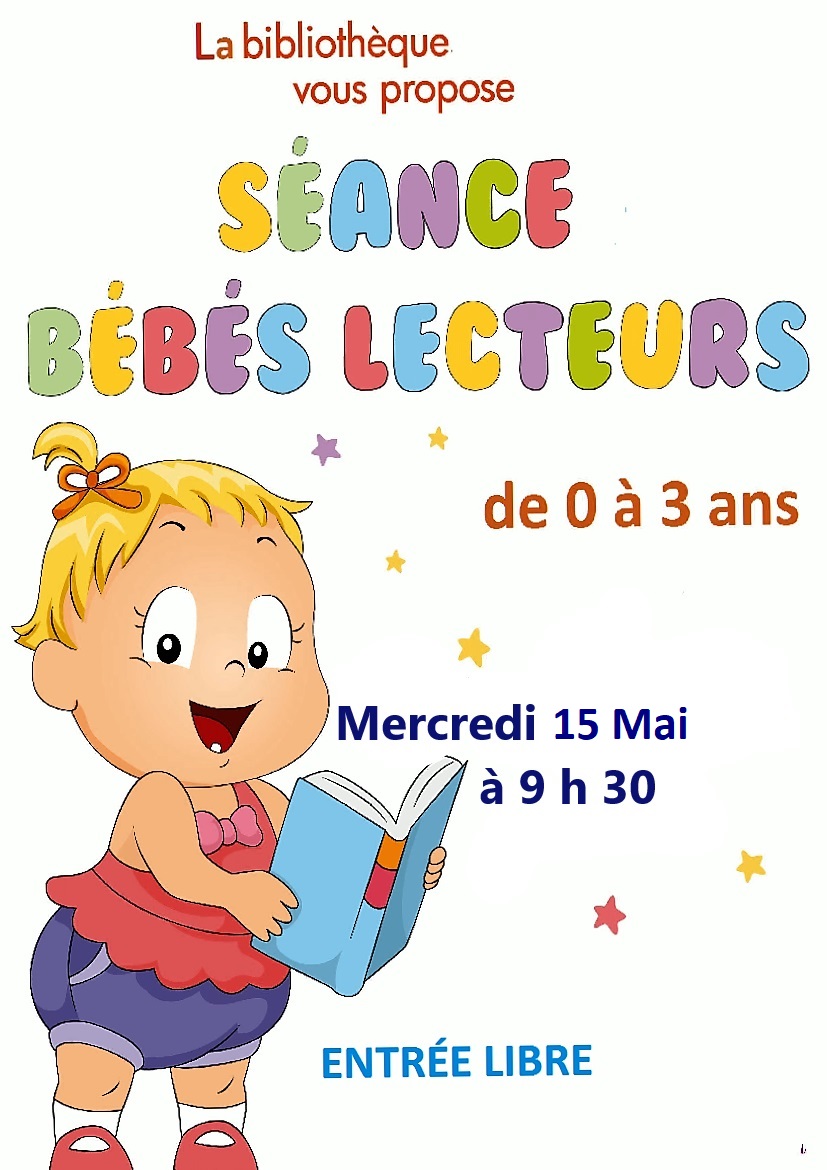 Affiche bébés lecteurs de mai 2024