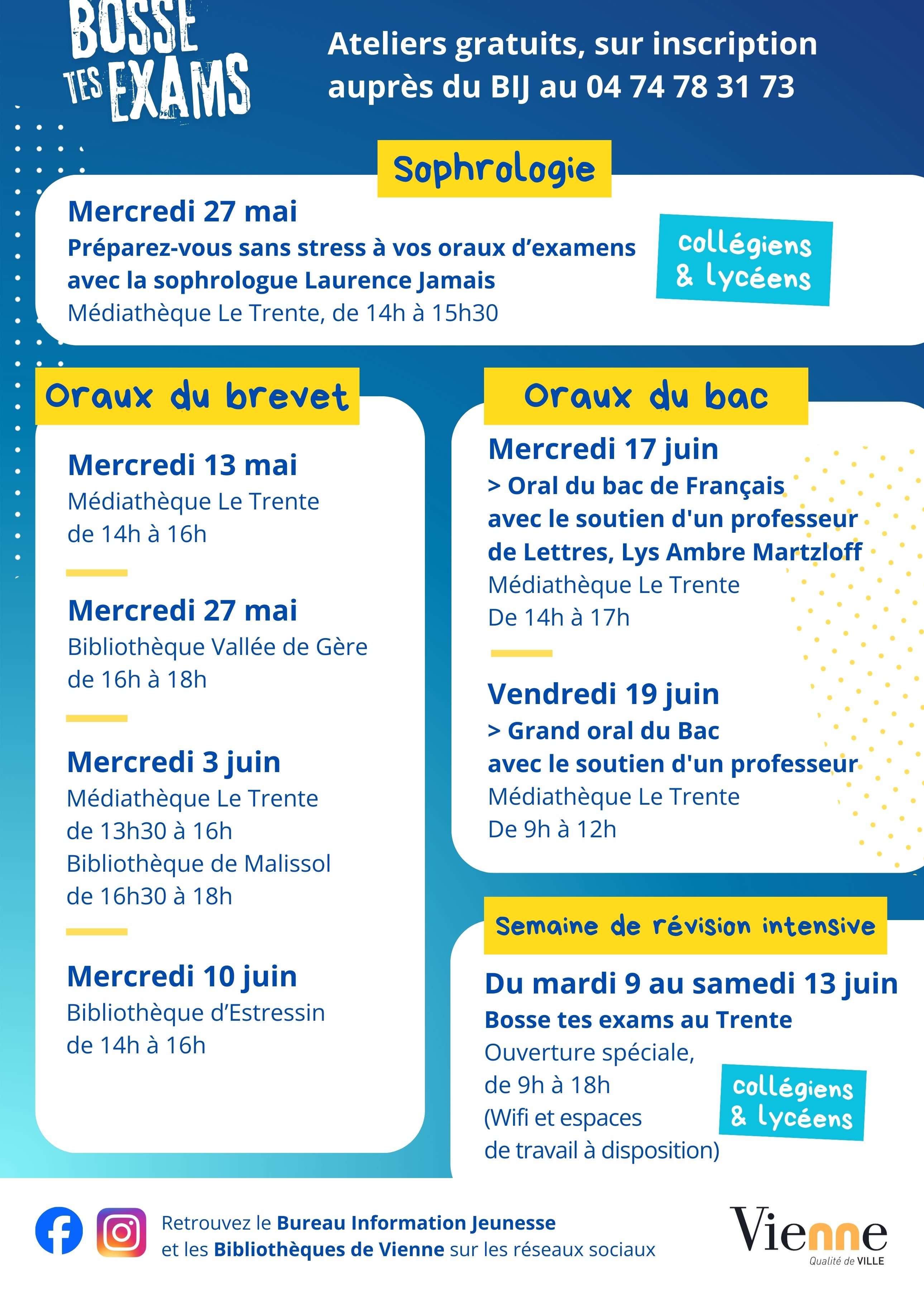 affiche 2026 bosse tes exams