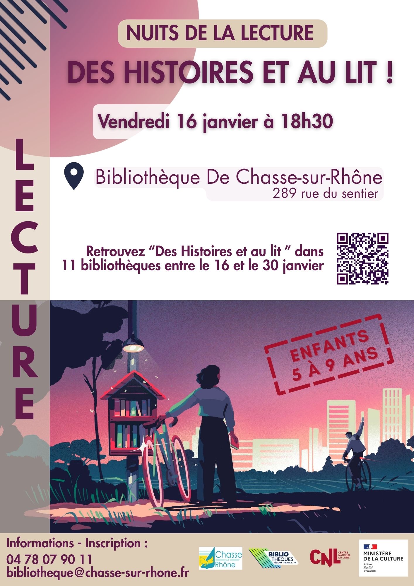 affiche chasse sur rhone bibliothèque des histoires et au lit