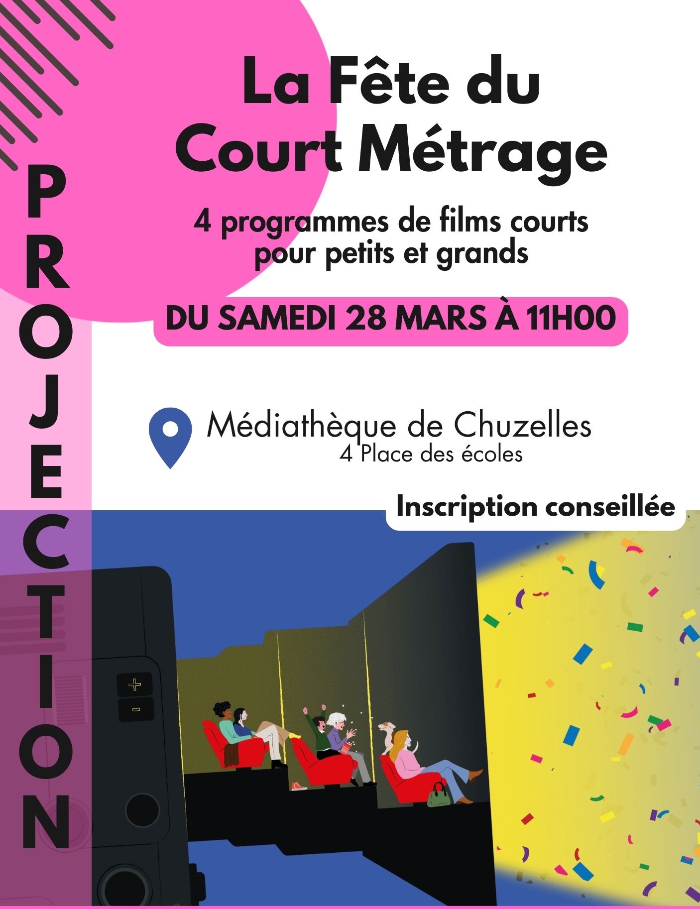 Affiche Chuzelles fete du court metrage
