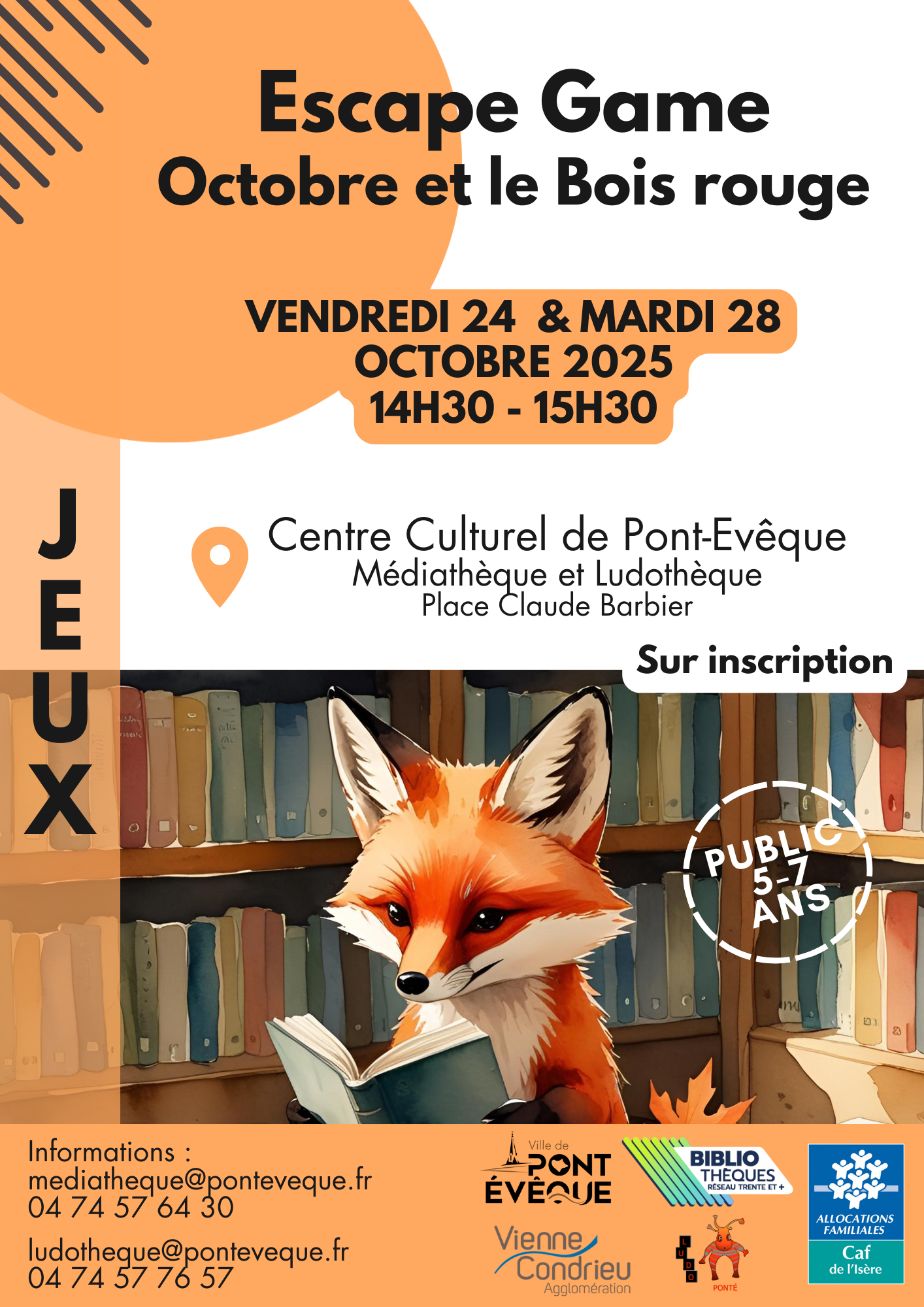 Affiche Espace game Octobre et le Bois rouge