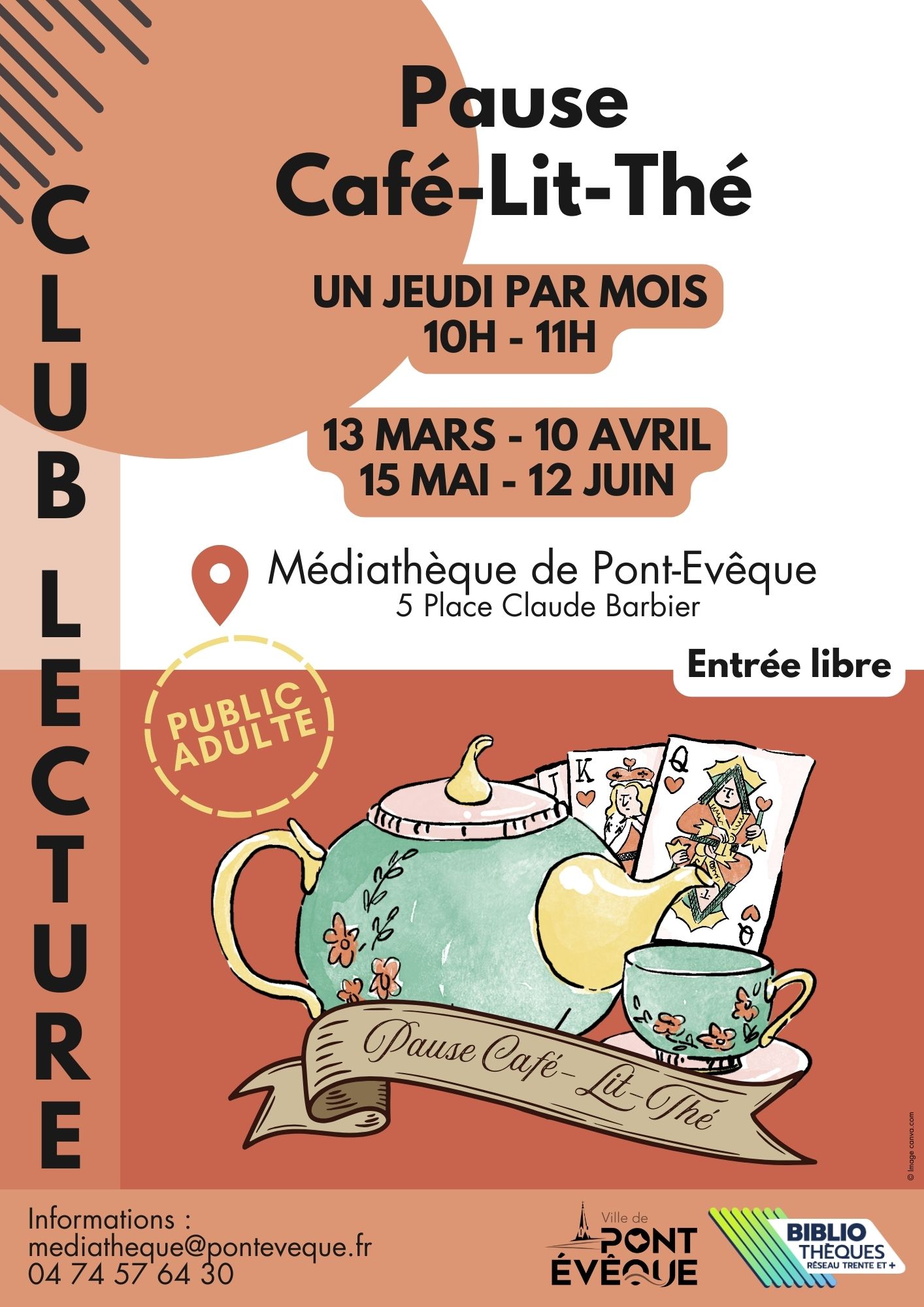 Affiche Pause Café-Lit-Thé