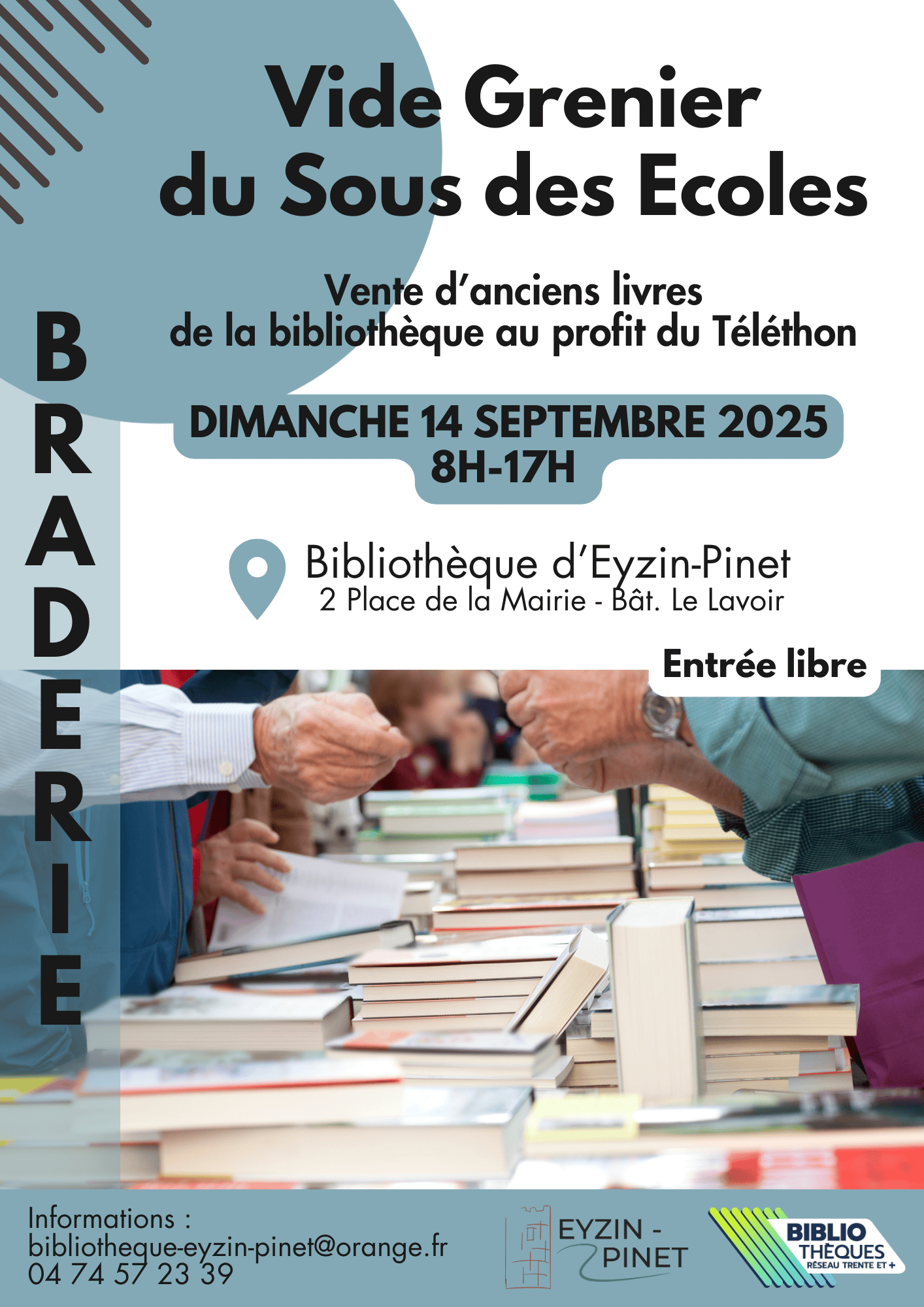 Affiche Braderie Eyzin-Pinet