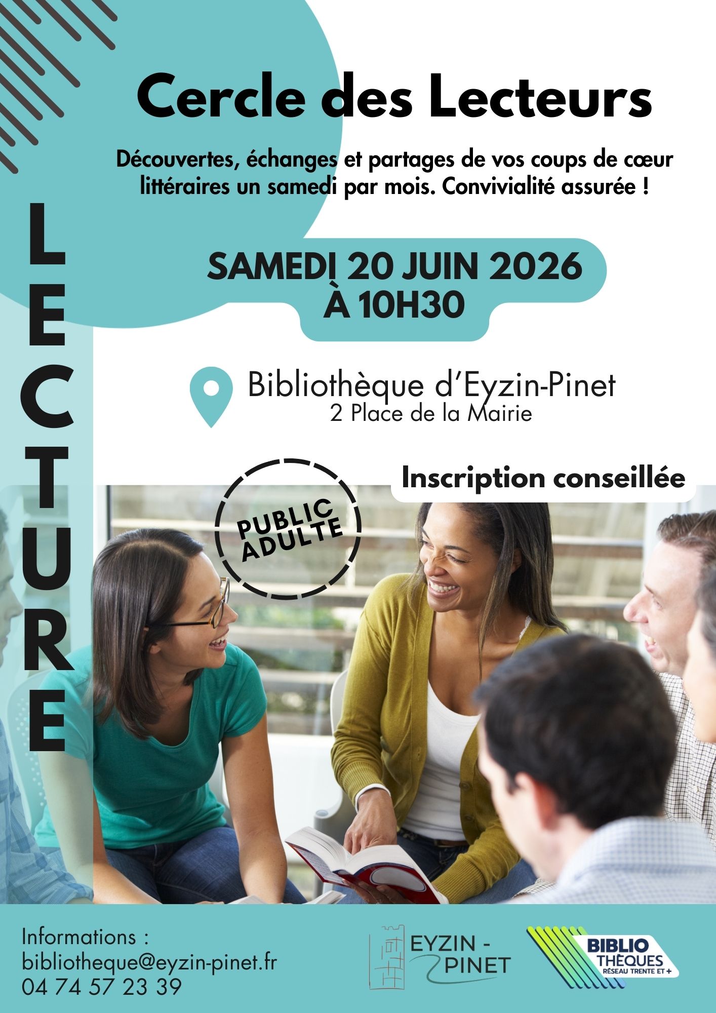 Affiche cercle des lecteurs de juin