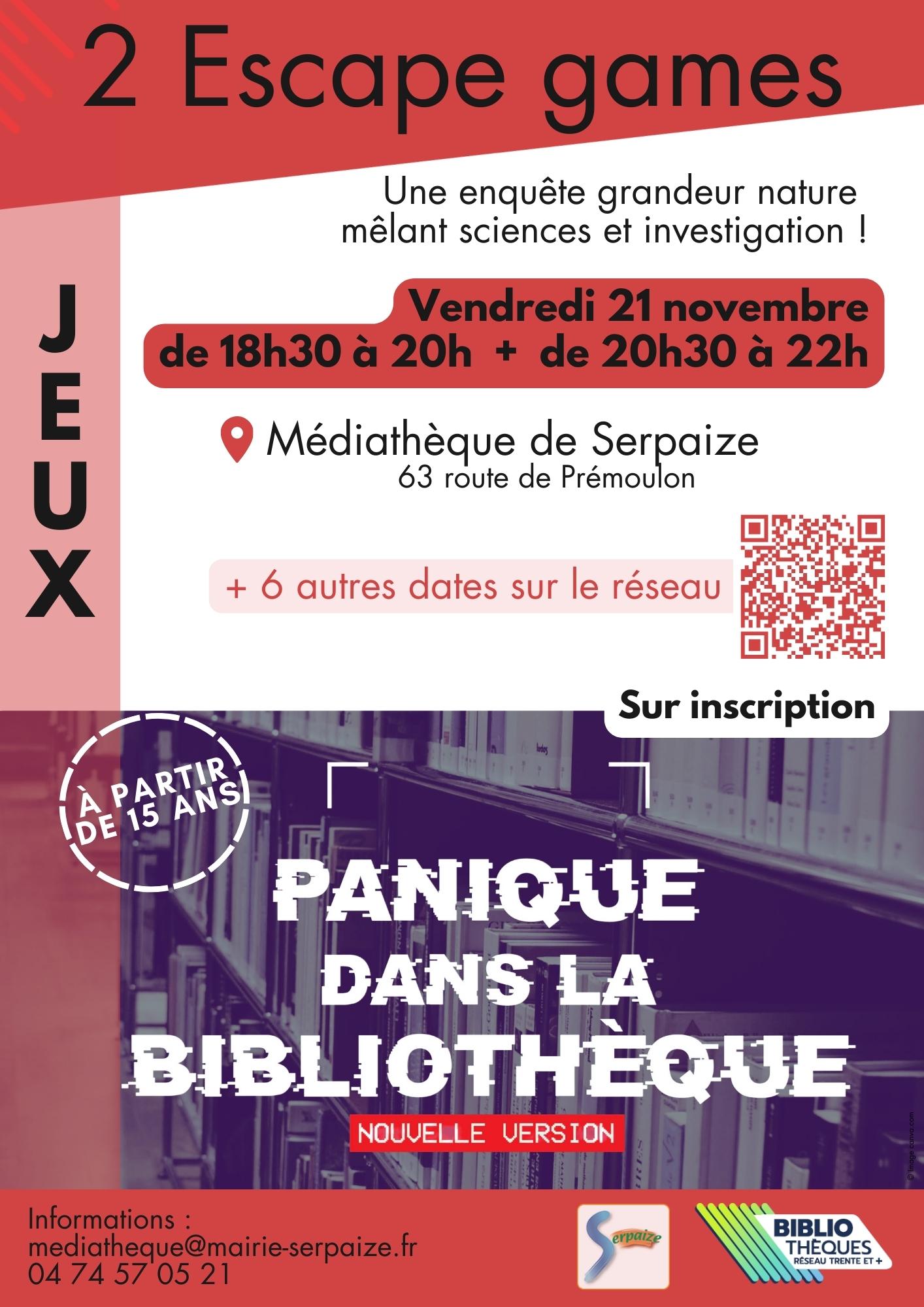 affiche de l'escape game