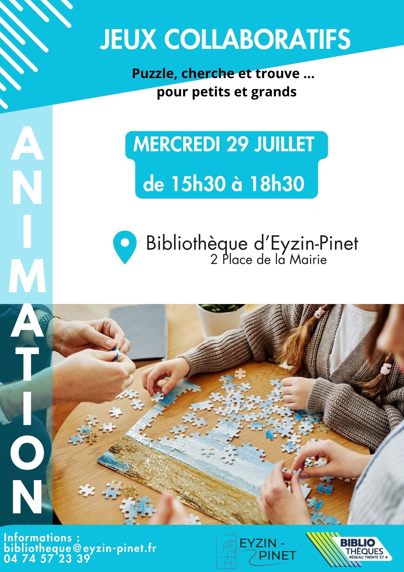 Affiche animation jeux Eyzin
