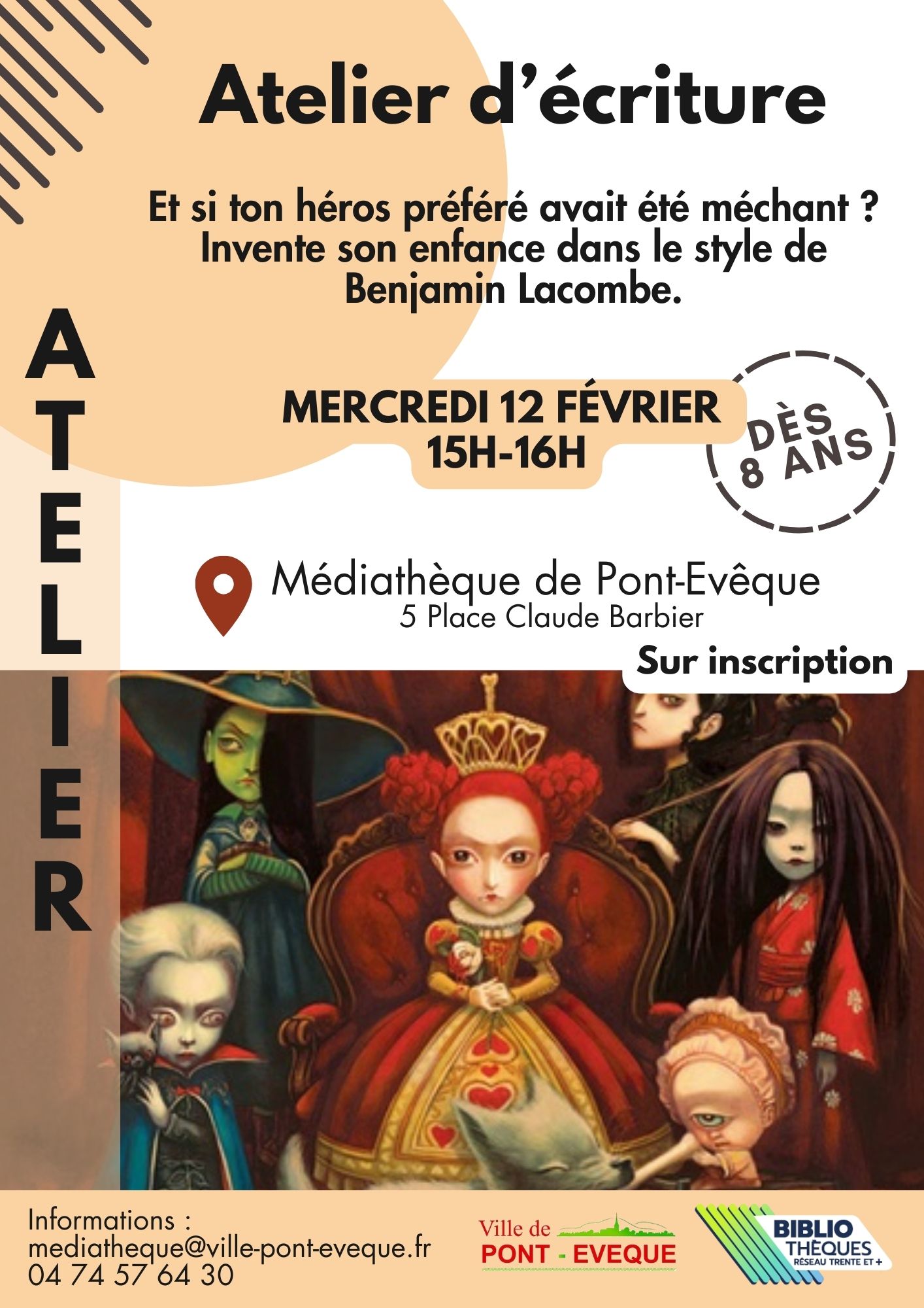 Affiche atelier d'écriture
