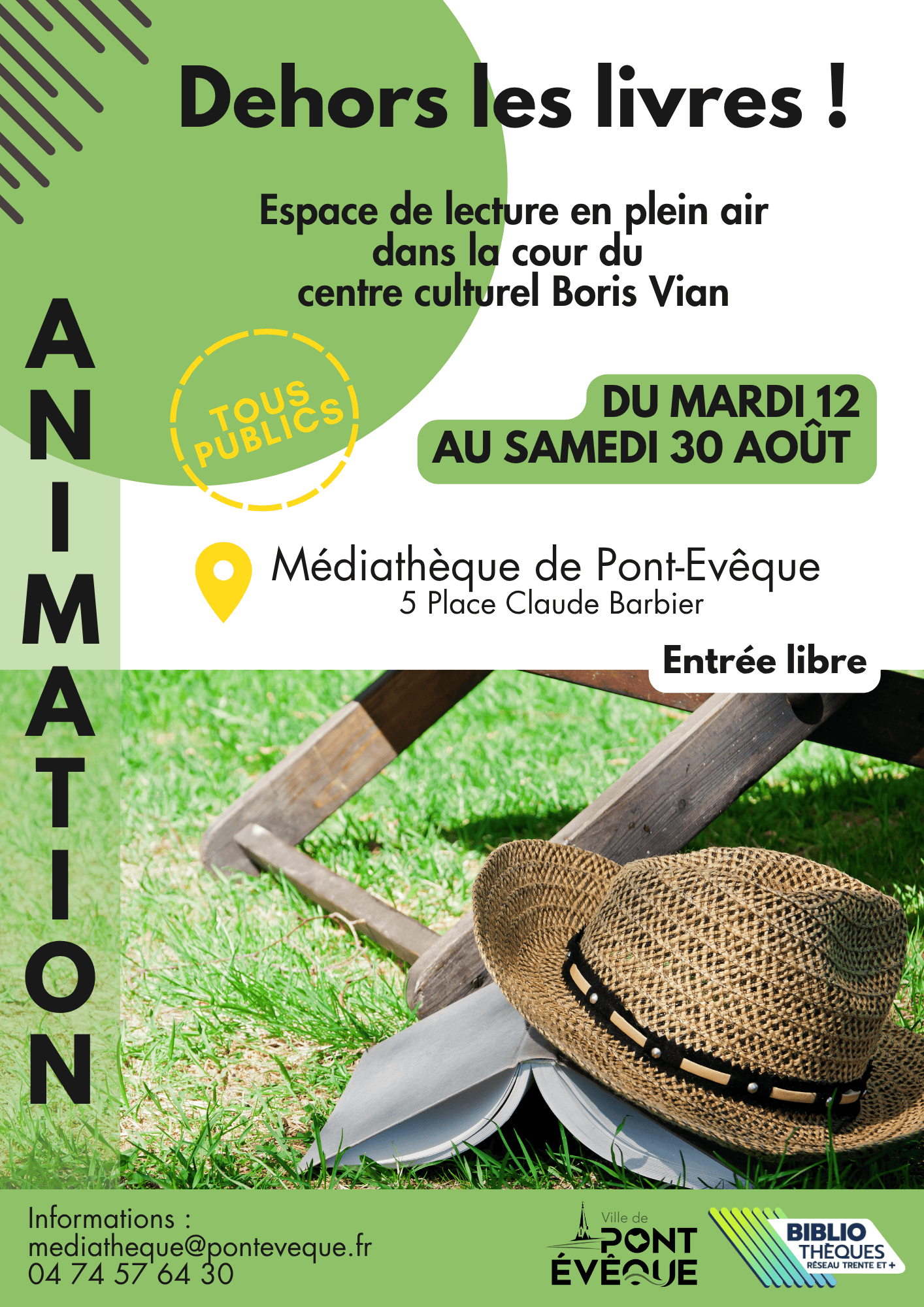 Affiche dehors les livres