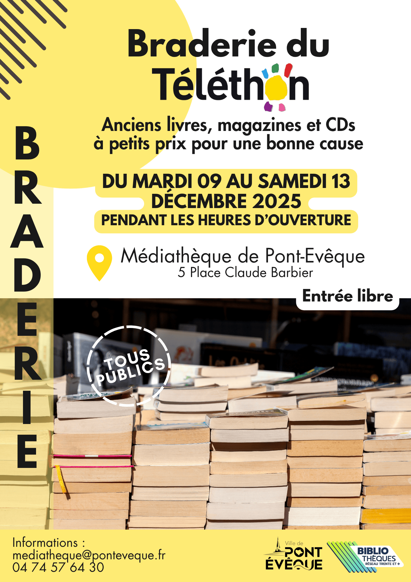 Affiche Braderie du Téléthon