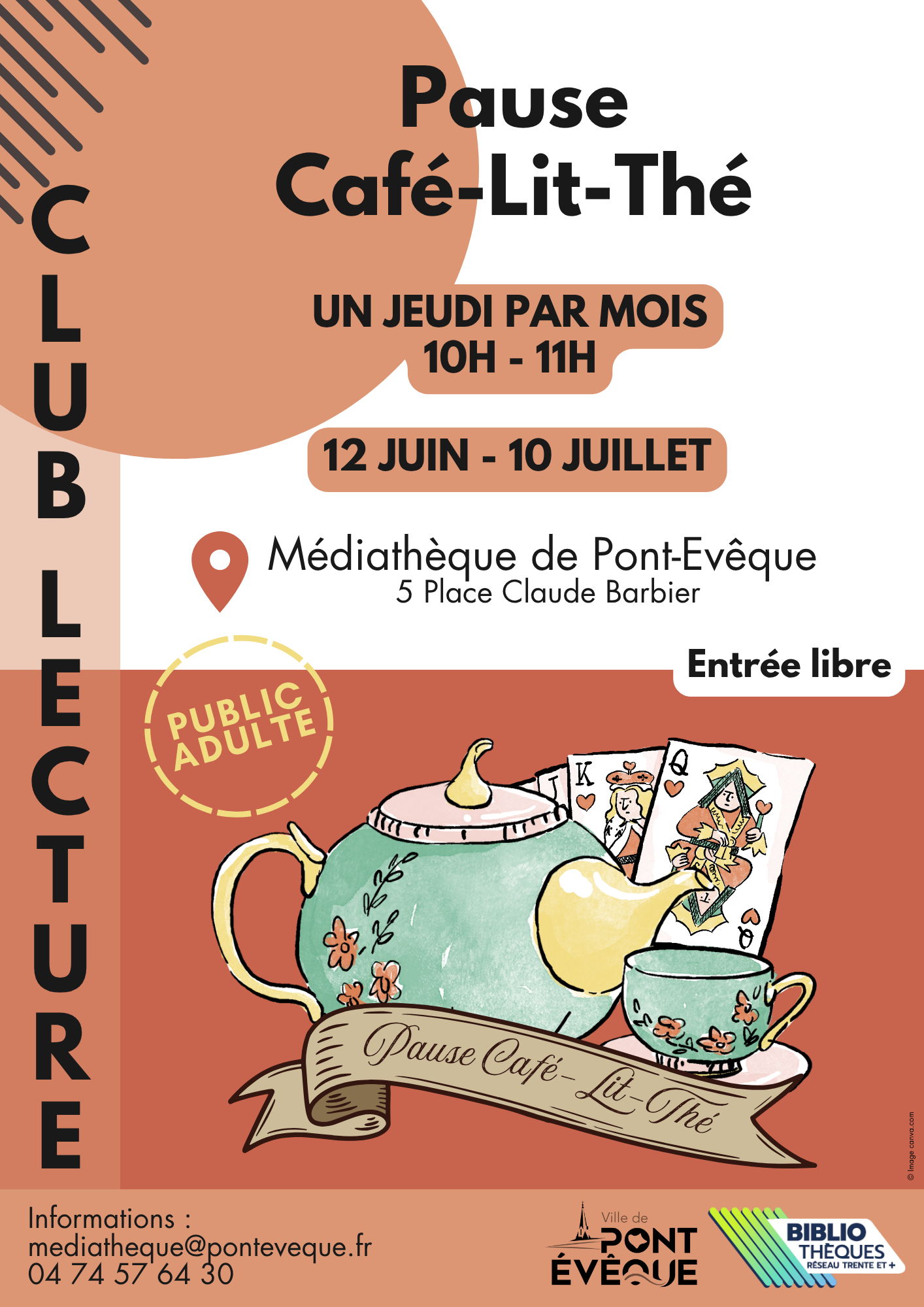 Affiche Pause Café-Lit-Thé