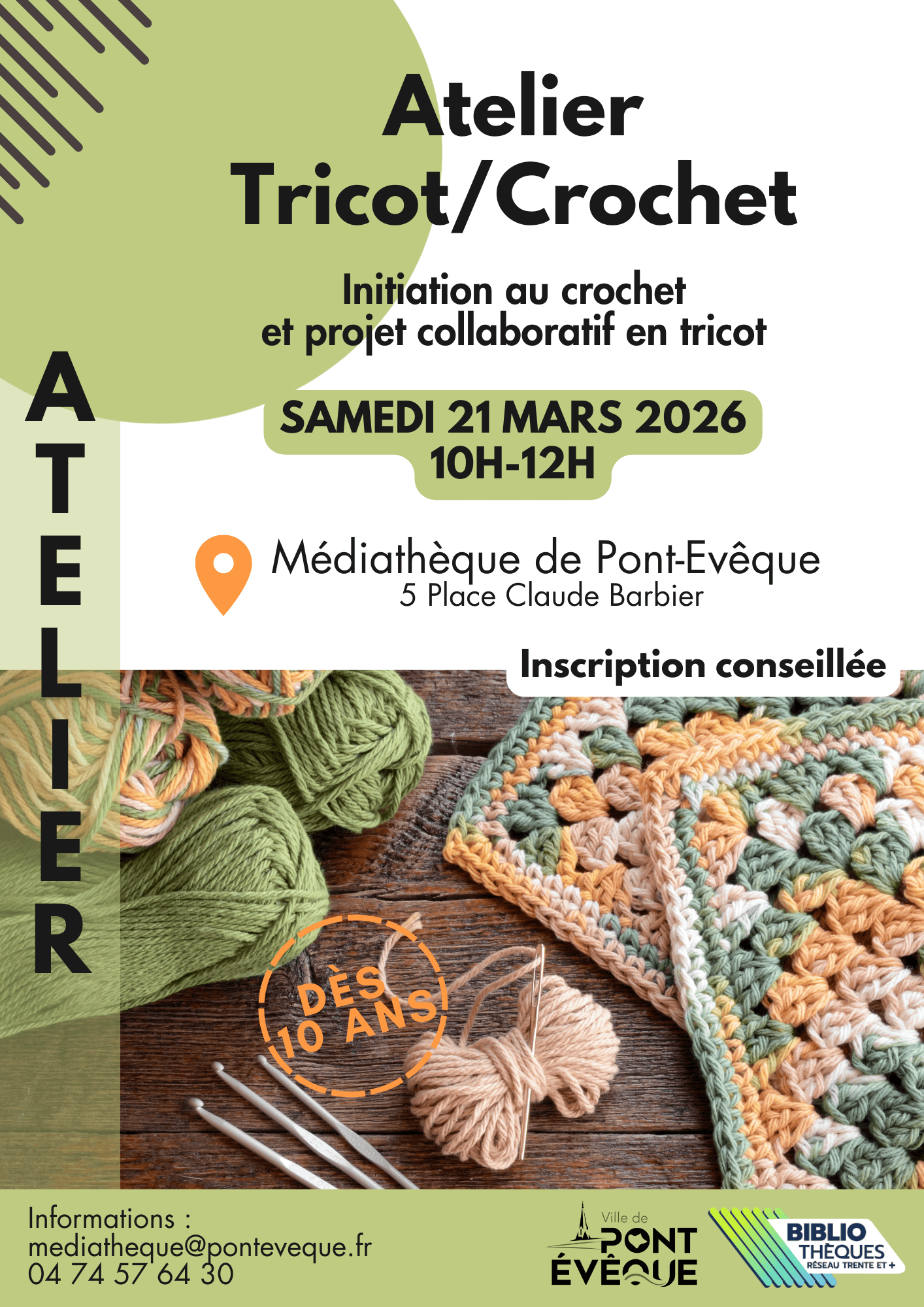 Affiche atelier crochet