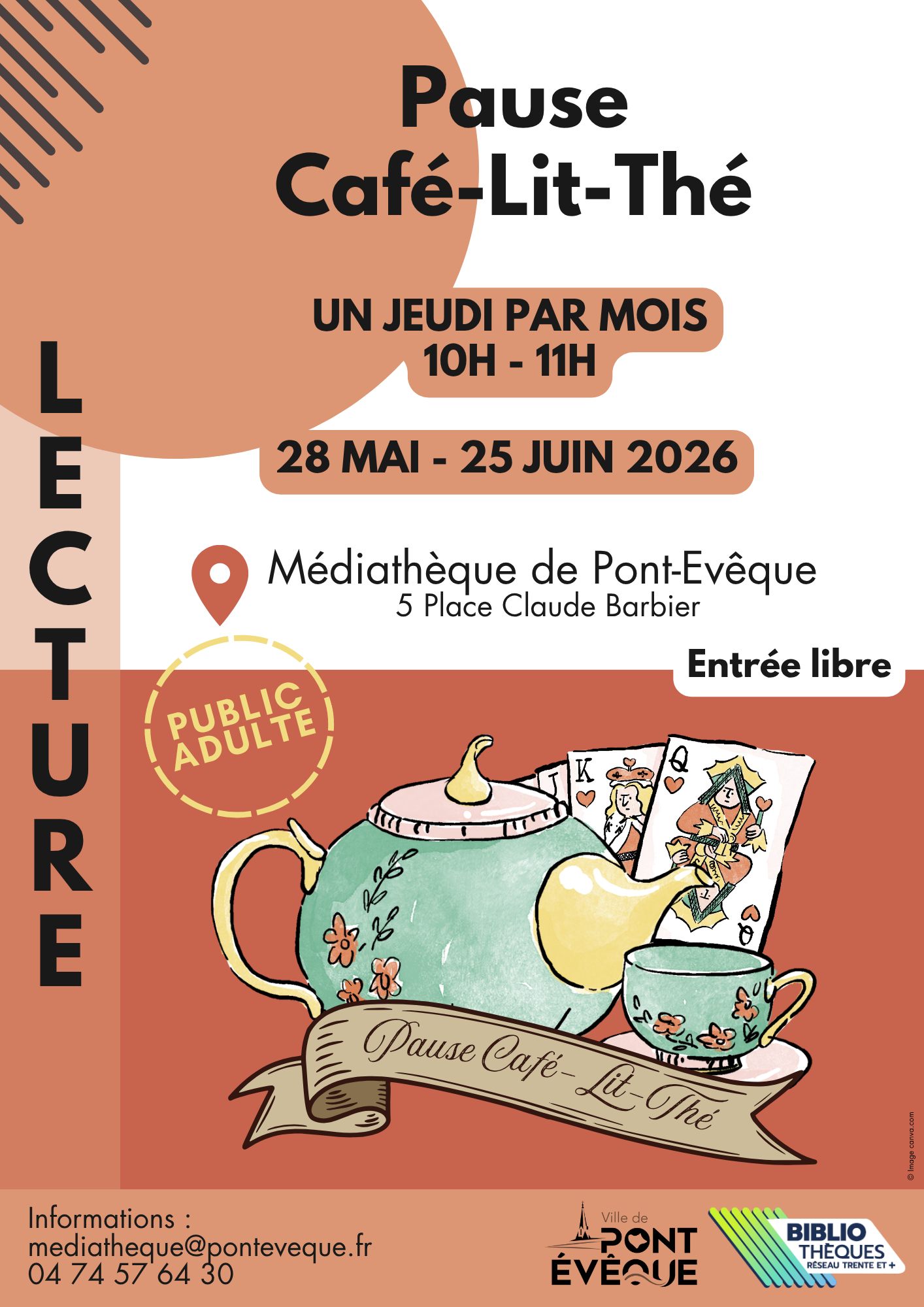 Affiche Club Pause Café-Lit-Thé