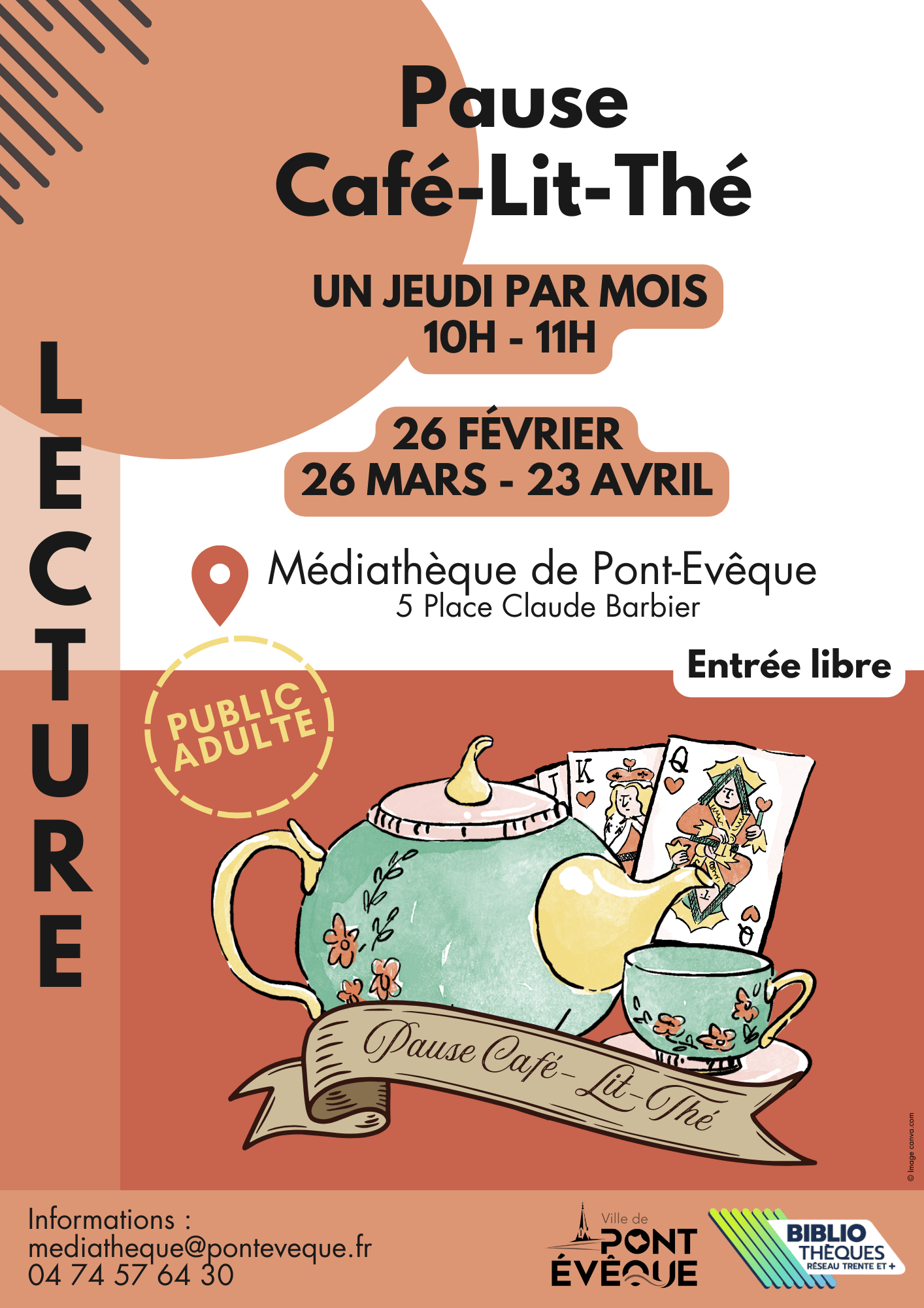 Affiche Club Pause Café-Lit-Thé