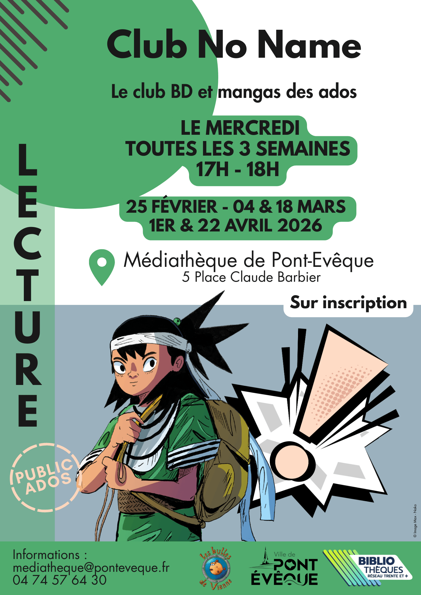 Affiche Club No Name Pont-Evêque