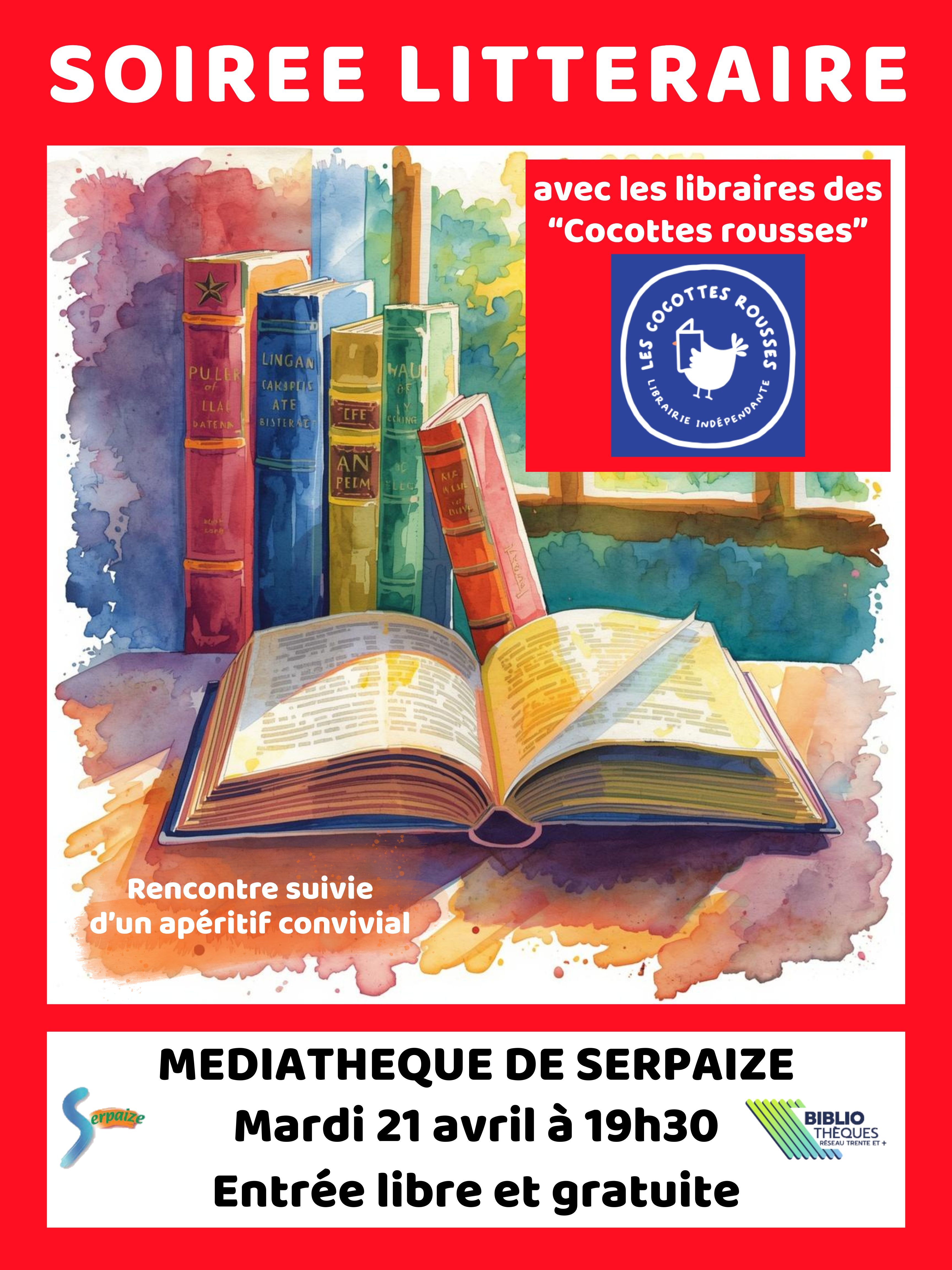 Affiche soirée littéraire