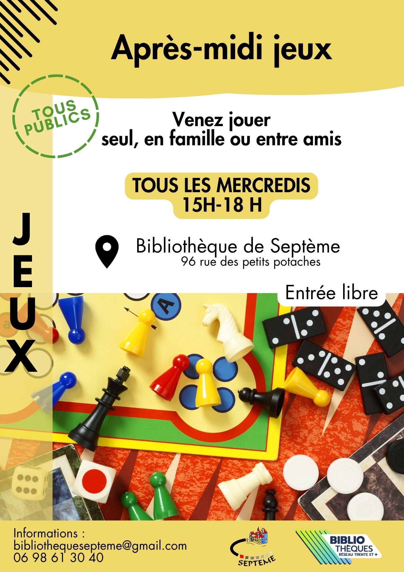 Affiche jeux de société Septème