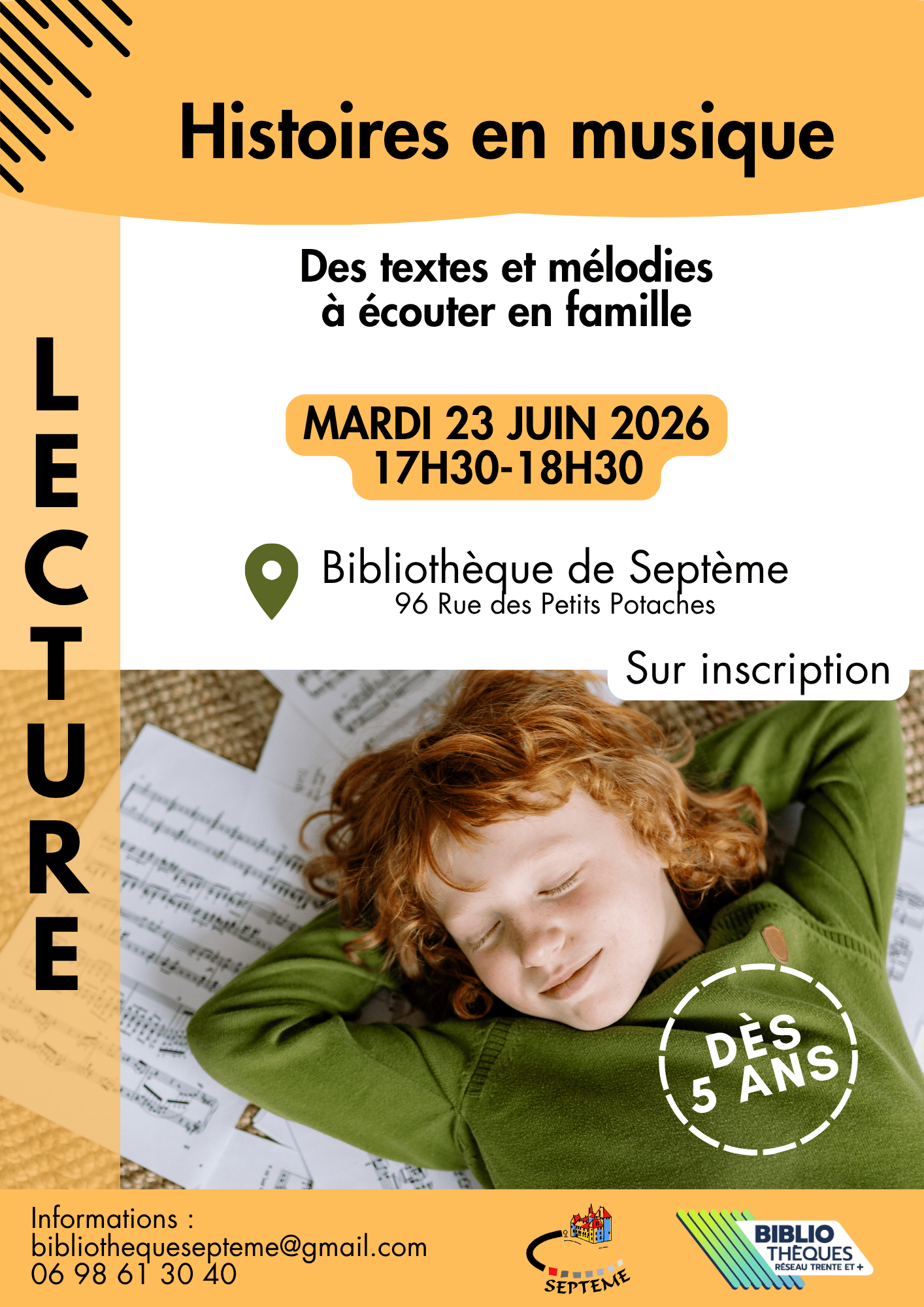 Affiche Des histoires en musique