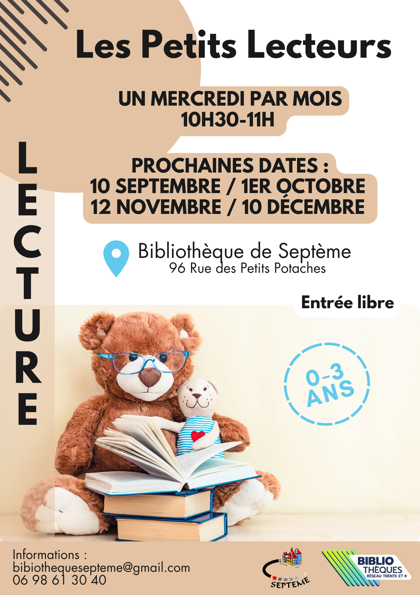 Affiche Les petits lecteurs de Septème