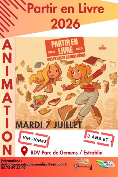 Affiche Partir en Livre Estrablin