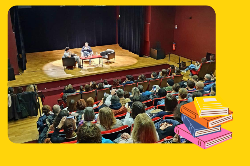 photo de la rentrée littéraire à l'auditorium