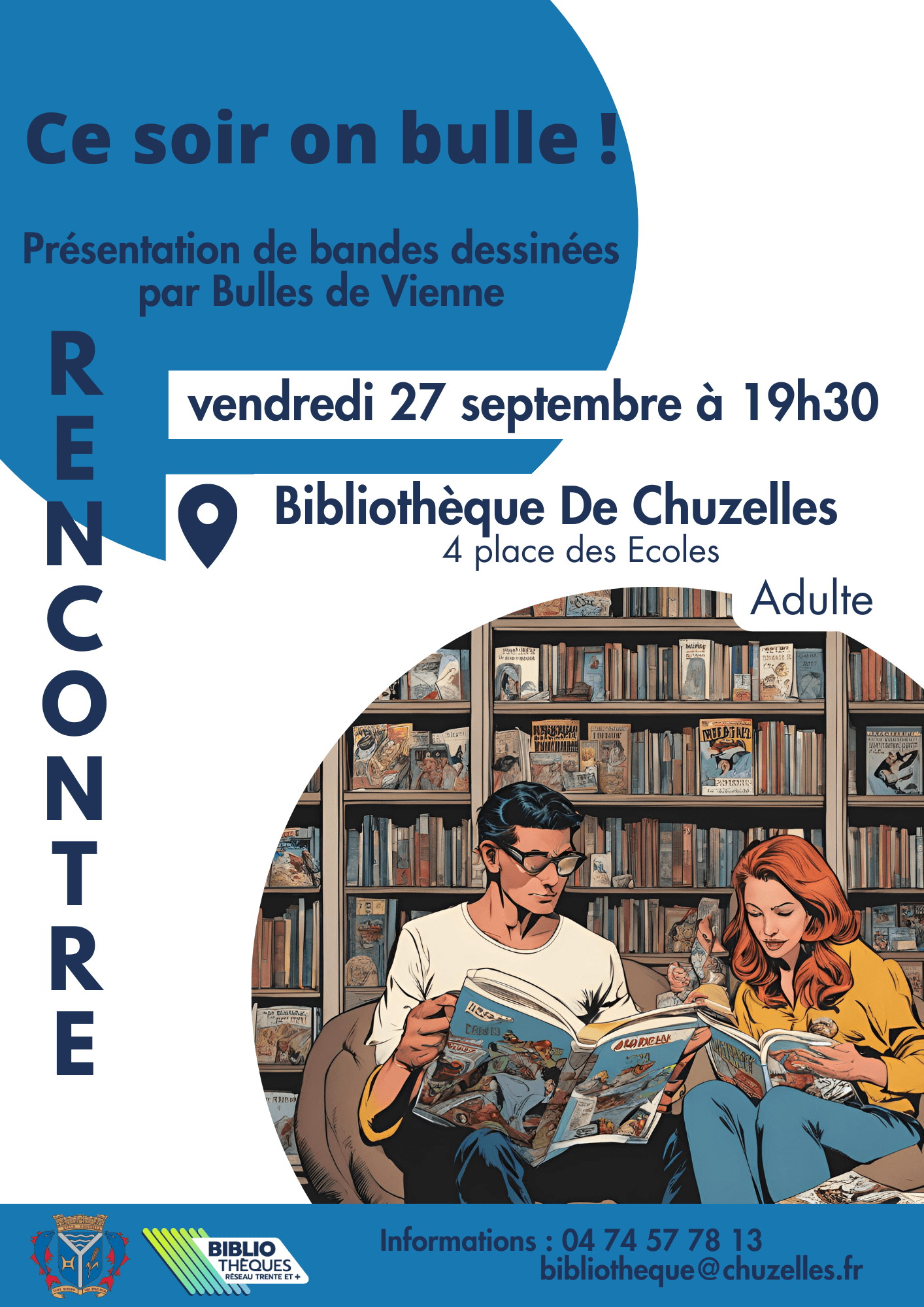 Affiche soirée BD