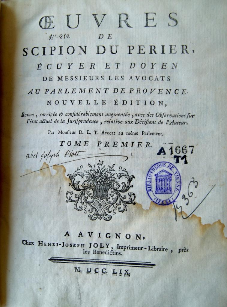 10 oeuvres de Scipion du Perier