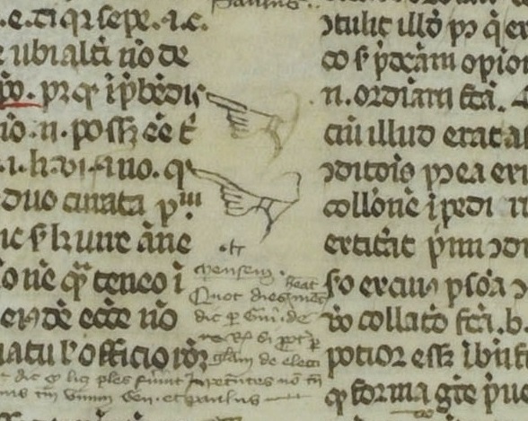 14 manicule