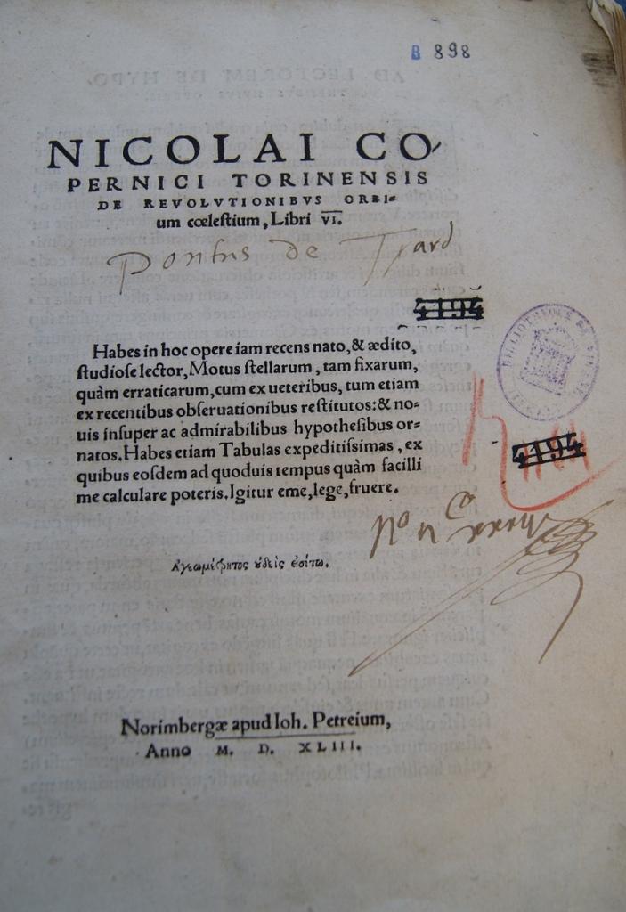 2 page de titre de revolutionibus