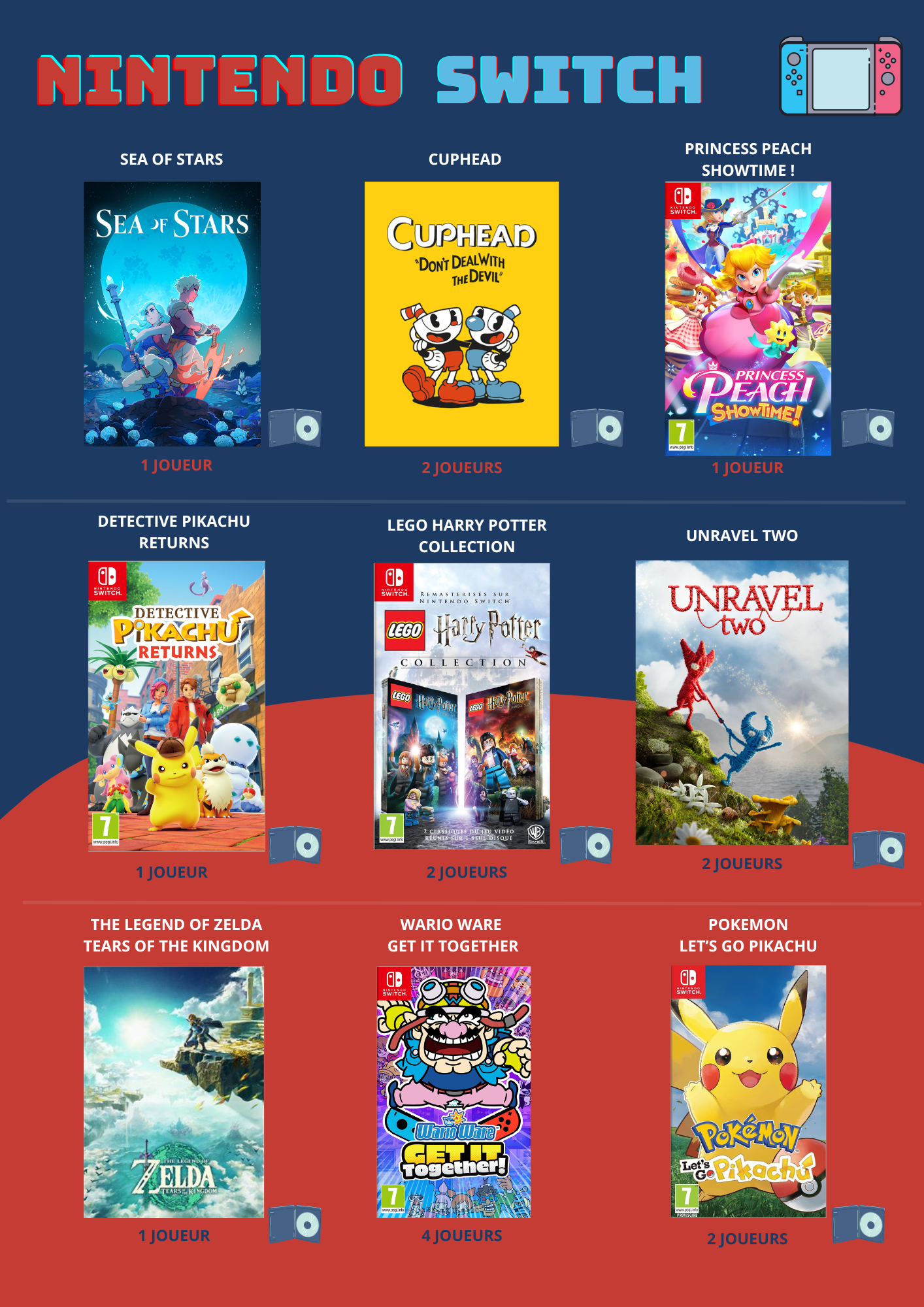 Nouveau jeux Switch