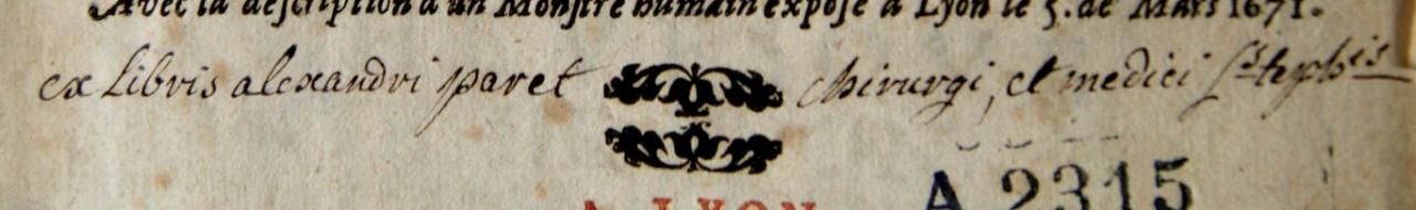 7 ex libris paret arcenal de chirurgie