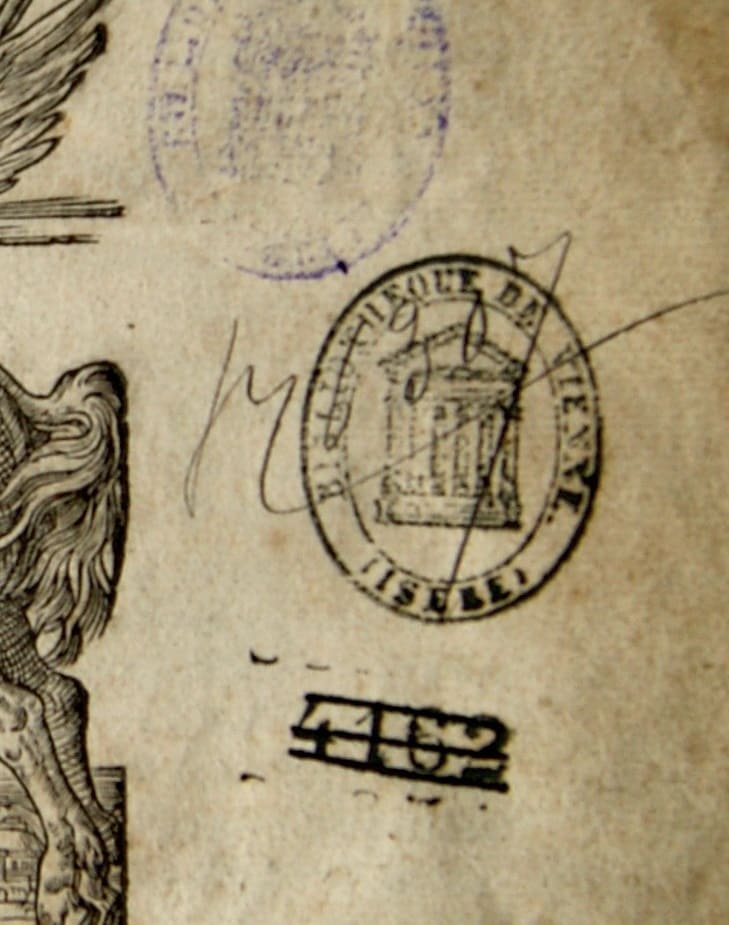 8 Marque appartenance sceau bibliotheque