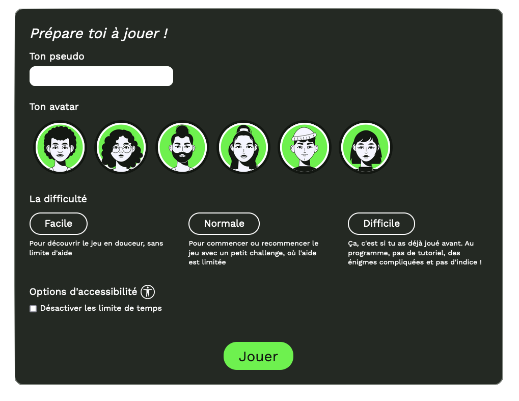 Capture ecran du jeu Escape Fake