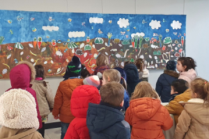 Fresque avec enfants