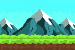 montagne en pixel