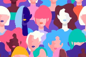 visages de femmes