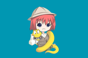 personnage avec serpent