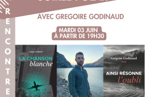 affiche soirée polar avec Grégoire Godinaud