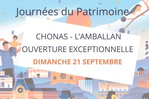 bandeau ouverture chonas l'amballan au dimanche du patrimoine