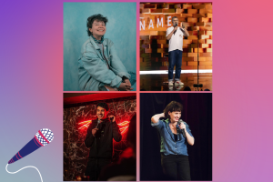 portrait des 4 humoristes